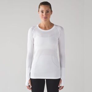 🤍 Lululemon Athletica Swiftly Tech Long Sleeve White 12 🤍